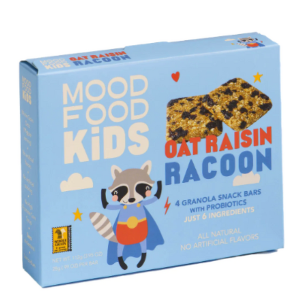 Mood Food Kids – Oat Raisin Racoon Bar