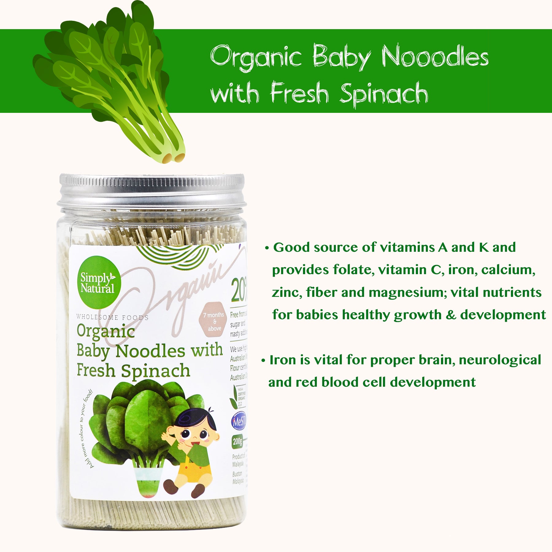 Baby sales organic noodle